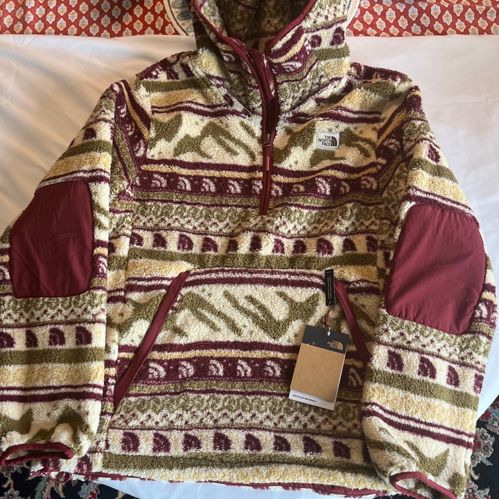 North Face Size M Fair Isle Fleece Campshire Hoodie Jacket Coat NWT $160